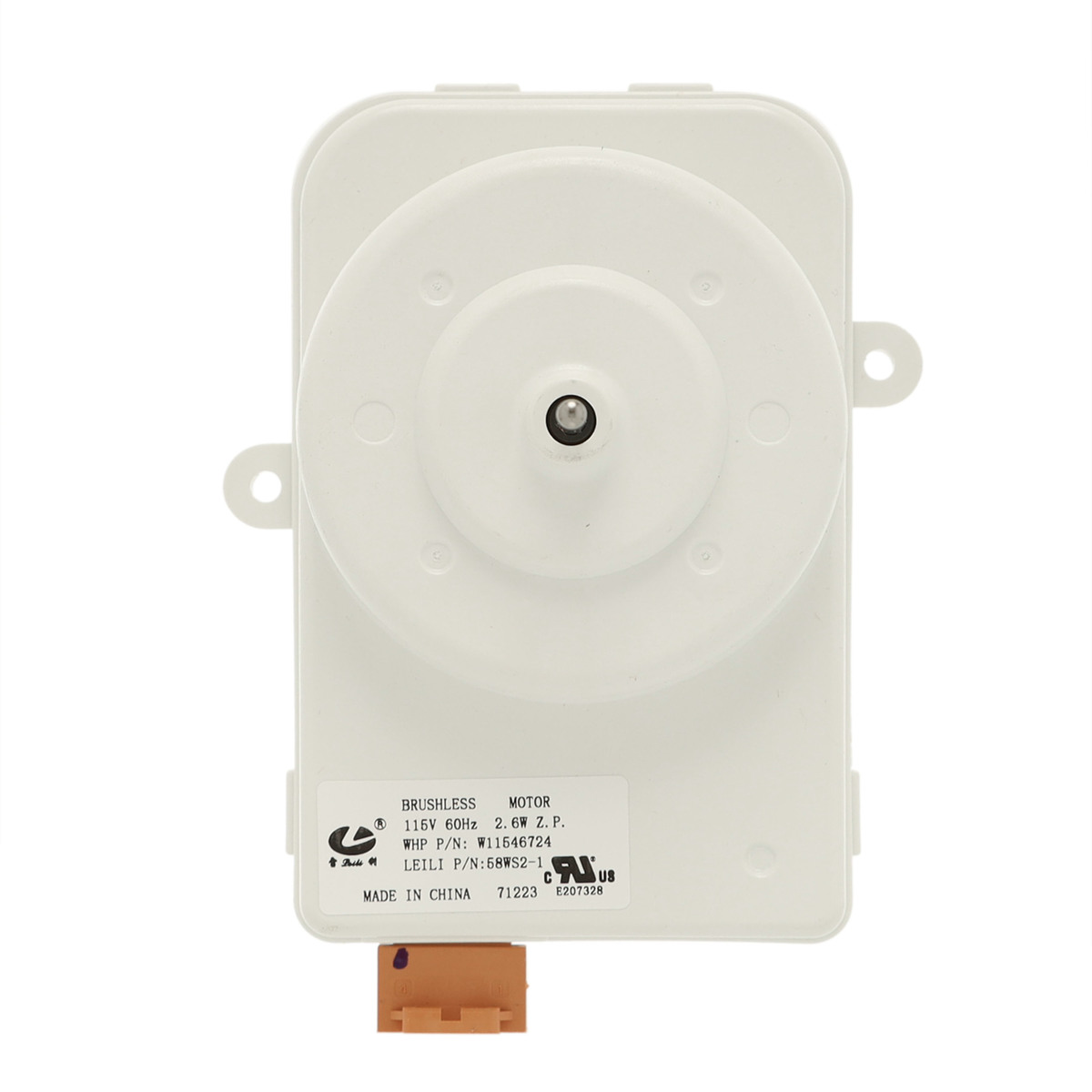 W11578915 - Genuine OEM Whirlpool Refrigerator Condenser Fan Motor